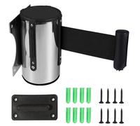 Zasiene Cintura di Sicurezza per Montaggio a Parete 5M Retraibile Nastro Barriera Nastro Folla Controllo Nastro Divisorio