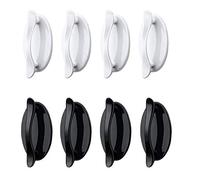 Zasiene Maniglie Autoadesive 8 Pezzi Forte Self-Stick Maniglia Autoadesiva Armadio Maniglia Istantanea Maniglie Armadio Maniglia Porta per Porte Cassetti Armadi, 2 Colori