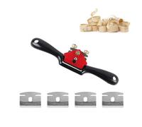 Zasiene Mano Spokeshave Spokeshave Piatto Regolabile Spokeshave Regolabile pialla coda Spokeshave legno Pialla di Legno Lama Piana Regolazione Pialla a Coda 210mm, 4 Lame di Ricambio Incluse