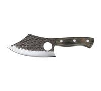 Zassenhaus Coltello da cucina FARMER 14 cm | lama in acciaio con foro | manico in legno di Pakka | con fodero in pelle | per la cucina o come coltello da cucina | coltello da disossamento | coltello