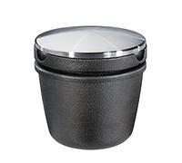 Zassenhaus Grattugia per spezie, mortaio in ghisa, con pratico vano portaoggetti, coperchio in acciaio inox