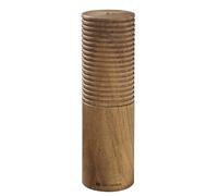 Zassenhaus Macinapepe HUSUM in noce, macinapepe regolabile in modo continuo ad alte prestazioni, macina spezie per pepe, sale ed erbe aromatiche, 18 cm