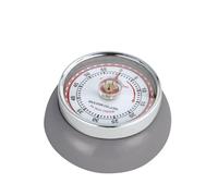 Zassenhaus Retro Magnetico 60 Minuti Timer da Cucina, Acciaio, Grigio Freddo, 2.75-inch