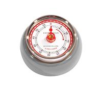 Zassenhaus Magnetic Retro 60 Minute Kitchen Timer, 2.75-inch, Cool Gray