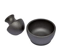 Zassenhaus Manu - Mortaio e pestello in ghisa, 10,2 x 7,6 cm, colore: Nero