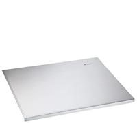 Zassenhaus Piano di lavoro da cucina | 50 × 40 cm | Piano di lavoro in acciaio inox | Scala e bordo di arresto | per pasta e carne | Antibaceriale e igienico | Tagliere in acciaio inox 064612