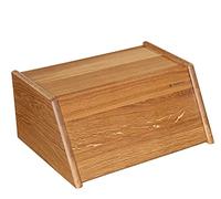 Zassenhaus Portapane Montana, cestino per il pane con coperchio ribaltabile, in rovere 40 x 30 x 18 cm