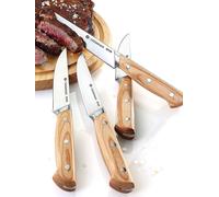 ZASSENHAUS Set di coltelli da bistecca 4 pezzi in legno Pakka marrone