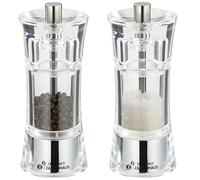 Zassenhaus Set macinapepe e sale AACHEN | da riempire autonomamente | Ø 5,8 cm H 14 cm | contenitore in acrilico con coperchio | macina spezie | anche per altre spezie