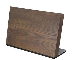 Zassenhaus STUDIO - Ceppo magnetico per coltelli da carne, coltello da taglio e altro ancora, per 8 coltelli, in legno di frassino/acciaio inox, 36 × 12,5 × 23 cm