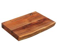 Zassenhaus Tagliere in legno di acacia | Hackblock massiccio | tagliere per carne | legno duro coltivato in modo sostenibile | tagliere da cucina | 41 x 30 x 5 cm, marrone