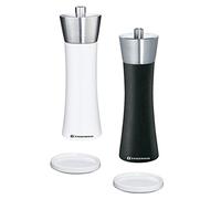 Zassenhaus Zassenhaus Augsburg - Set macinapepe e macinasale, 18 cm, in porcellana e bianco
