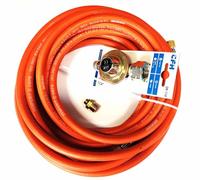 Zatechs Adattatore da 7/16" a 3/8" - per Torce e Saldature/per Collegare una Torcia da 7/16" a una Normale Bombola del Gas | Adattatore con Tubo Gas e Riduttore di Pressione