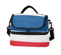 Zathe Borsa per il pranzo a doppio strato, con bandiera della Thailandia, impermeabile, con tracolla rimovibile, per spiaggia, campeggio, viaggi su strada