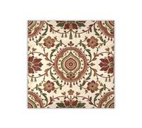 Zathe Sciarpa quadrata da 90 cm, morbida, alla moda, da indossare al lavoro, in viaggio, tutti i giorni, per tutti i giorni, da donna, rosso floreale