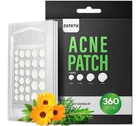 ZATKTK Cerotti per cereali (360 pezzi), 4 misure, per acne idrocolloide sul viso, toppa invisibile per cereali con olio di tea tree e olio di calendula, patch per imperfezioni