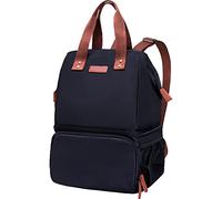 ZATOGOO 20L Borsa Zaino Termico, Doppio Strato Borsa Frigo Isoterma Zaino Frigo Borsa Termica Porta Pranzo Mantenere Alimenti Caldi o Freddi per Campeggio, Picnic, Barbecue, Lavoro - Nero