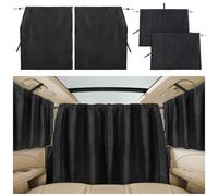 ZATOOTO Tende Divisoria Privacy Auto Set di 3, Tendine Parasole Auto Bambini, Tenda Oscuranti per Camper Finestrini per Viaggiare Grande 180 x 110 cm