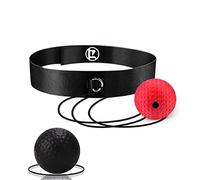 ZatRuiZE Palla per riflessi da boxe, per adulti e bambini, attrezzatura per allenamento di velocità MMA con fascia regolabile, allenatore di coordinazione occhio-mano per fitness e giochi di