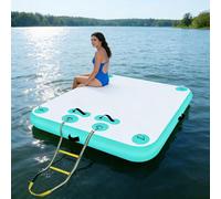 Zattera galleggiante in PVC resistente, con pompa e borsa, per lago e oceano, alta capacità di carico