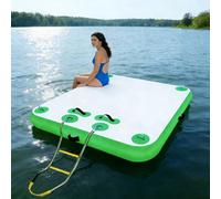 Zattera galleggiante in PVC resistente, con pompa e borsa, per lago e oceano, alta capacità di carico