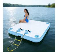 Zattera galleggiante in PVC resistente, con pompa e borsa, per lago e oceano, alta capacità di carico