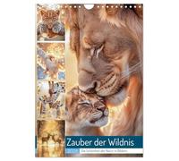 Zauber der Wildnis (Wandkalender 2026 DIN A4 hoch), CALVENDO Monatskalender: In den tiefen Wäldern flüstert der Wind durch uralte Bäume, während in ... Sonne goldene Muster auf das hohe Gras malt.