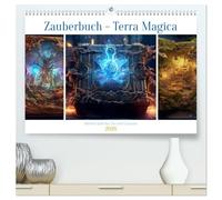Zauberbuch - Terra Magica (hochwertiger Premium Wandkalender 2026 DIN A2 quer), Kunstdruck in Hochglanz: Zauberreich Terra - Magica schickt seine ... anzuregen und neue Möglichleiten zu eröffnen.