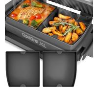 ZauberFry Divisori per piatti da forno compatibili con Tefal OptiGrill XL, Elite, Plus, 2 inserti in silicone, accessori, stampo da forno
