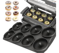 ZauberFry Inserto ciambelle compatibile Tefal OptiGrill XL, Elite | Plus, inserto per 8 ciambelle, accessorio per griglia a contatto, in silicone