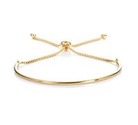 ZAVANA Braccialetto Oro Regolabile per Donne e Ragazze con Perline e Chiusura Scorrevole - Bracciale Donna Elegante e Delicato