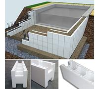 ZAVATTISHOP Bancale 40 casseri Easyblok per Costruzione Piscina Skimmer