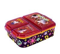 Zawadi Global Encanto - Contenitore rettangolare per bambini, multi scomparto, per scuola, viaggi, pranzo, panini, bento, senza BPA