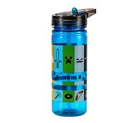 Zawadi Global Minecraft - Borraccia da 580 ml per bambini e scuola, realizzata in resistente Ecozen, riutilizzabile, senza BPA