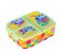 Zawadi Global Stitch Kids - Contenitore rettangolare multi scomparto per bambini, per scuola, viaggi, pranzo, panini, bento, senza BPA