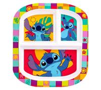 Zawadi Global Stitch - Piatto a 3 sezioni, riutilizzabile, per colazione, pranzo, cena