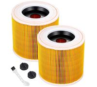 Zawaer Filtro a cartuccia compatibile, 2 filtri per aspirapolvere Karcher, cartucce compatibili con Kärcher WD3, WD2, WD1, MV3, MV2, A, K, KNT, NT, SE, VC 3 P Extension Kit sostituisce 6.414-552.0
