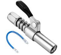 Zawaer G Grasso Pistola Accoppiatore, Accoppiatore Ingrassatore manuale con Tubo Acciaio da 30cm Ingrassatore Professionale Pneumatico per Tutti Pressa per Grasso