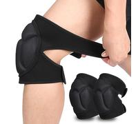 Zawaer Ginocchiere Lavoro,Regolabile Spugna Spessa Ginocchio Protezione,Antiscivolo per MTB,Pallavolo,Danza,Giardinaggio,Lavoro,Snowboard,Skateboard(1 Paio)