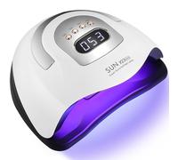 Zawaer Lampada Unghie UV LED 280W, 81pcs perline per Lampada, Professionale Semipermanente Curare Rapidamente Pedicure Fornetto Unghie, con Automatico Sensore per Manicure a Casa e in Salon