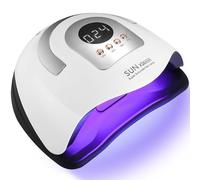 Zawaer Lampada Unghie UV LED 380W, Professionale Semipermanente Curare Rapidamente Pedicure Fornetto Unghie, 81pcs perline per Lampada, con Automatico Sensore per Manicure a Casa e in Salon