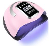 Zawaer Lampada Uv Led Unghie, 280W 66 Perline di Luce per Smalto Gel, Fornetto Asciuga Smalto Piccola Rapido 4 Timer Professionale, Display Visivo a LED Lampade Polimerizzanti per Casa e Salone