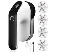 Zawaer Rasoio anti-scossa Elettrico 2000 mAh, Macchina Anti Peluche Ricaricabile, 3 Velocità Regolabili, Anti Bulloni Vestiti, USB Ricaricabile, Per Abbigliamento E Mobili