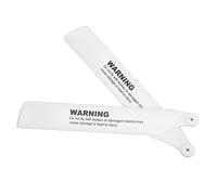 ZAWELIYO 1 Coppia Elicotteri di Elicotteri RC per XK K110/K110S/K100, Lame di Plastica Bianca 11x2cm | Lame del Rotore di Ricambio Leggero