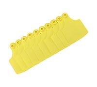 ZAWELIYO 100 Set di Etichette Auricolari per Bestiame in Plastica Gialla di Alta qualità per il Monitoraggio degli Accessori per L'allevamento del Bestiame