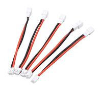 ZAWELIYO 5 Pezzi PH2.0 2P Maschio a PH2.0 2P Cavo Adattatore RC Femmina Cavo Adattatore Batteria Lipo per Axial SCX24 1/24 RC Crawler