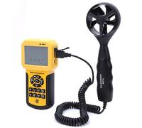 ZAWELIYO Anemometro Digitale con Display LCD, Dimensioni Portatili | Schermo retroilluminato, Design compatto, Misuratore della velocità del , Facile da usare, Compatibile USB