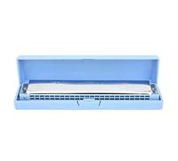 ZAWELIYO Armonica Professionale in Chiave C con Copertura in Acciaio Inossidabile per Principianti e Studenti - Strumento per Musicisti di Armonica Diatonica - Leggero e Resistente (Blu)