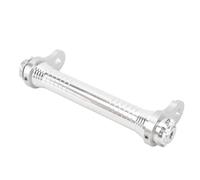 ZAWELIYO Barra di Estensione del Ciclo di Piegatura in Lega di Pieghevole in Lega Leggera, Cuscinetto a Carico Forte Regolabile, Risparmio Spaziale con Design delle Ruote Guida Comoda. (Argento)