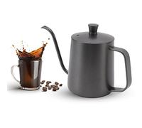 ZAWELIYO Beccuccio Professionale Arrugginito in Acciaio Inossidabile per caffè Inossidabile Lungo per la Casa e il Viaggio (350 ml)